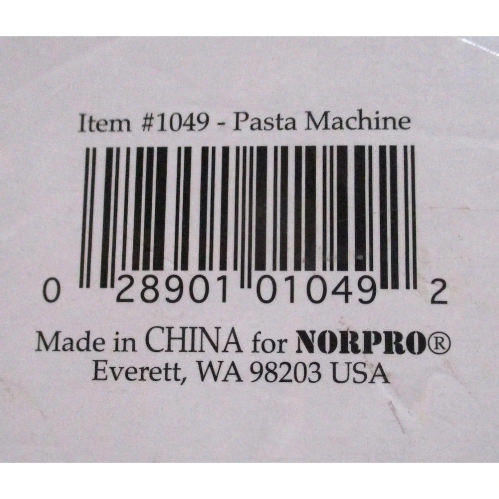 Norpro 1049 Stainless Steel Pasta Machine Manual Roller Cutter Set Used in Box
